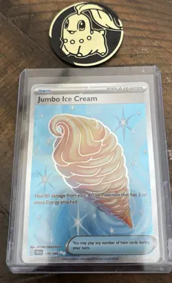 2026 Pokemon Chaos Rising Jumbo Ice Cream 109/086 Ultra Rare Item Near Mint - Image 1