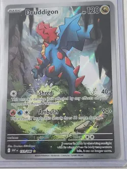 Druddigon 151/086 Holo Illustration Rare White Flare Pokemon Near Mint - Image 2