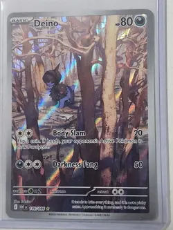 Deino 146/086 Holo Illustration Rare White Flare Pokemon Near Mint - Image 2