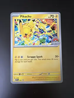 Pokemon TCG - Pikachu SVP 225 - World Championship 2025 Stamp - Black Star Promo - Image 1