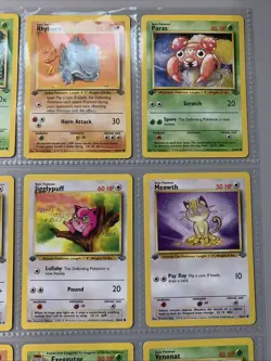 Pokemon TCG 1st Edition Jungle Set Non Holo Rare Binder Page Lot - WOTC VTG 1999 - Image 3