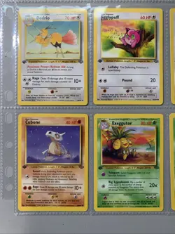 Pokemon TCG 1st Edition Jungle Set Non Holo Rare Binder Page Lot - WOTC VTG 1999 - Image 5