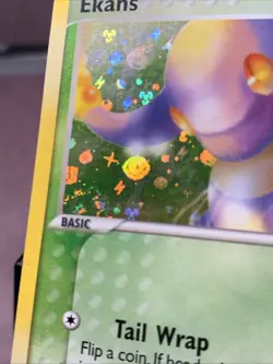 Pokemon TCG Ekans 55/109 EX Team Rocket Returns Reverse Holo Stamped LP/NM Swirl - Image 2