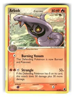 Arbok 13/101 Rare Dragon Frontiers Pokemon Moderately Played - Image 1