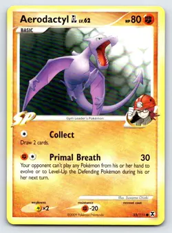 Aerodactyl GL 55/111 Common Rising Rivals Pokemon Lightly Played - Image 1