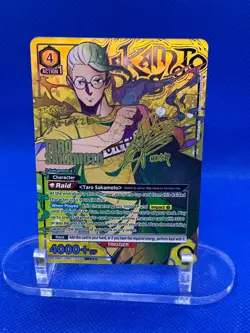 Union Arena UE19BT Sakamoto Days Taro Sakamoto UE19BT/SMD-1-026 SR*** Signature - Image 1