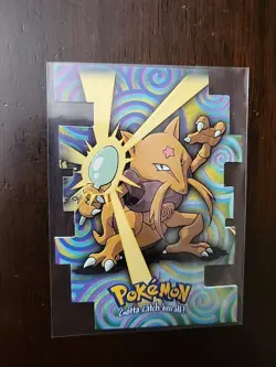 LP! Pokemon Card Kadabra Die Cut Topps 2000 Ev8 Of 12 #64 - Image 1