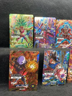 DRAGONBALL SUPER DIVERS Trading Cards 9th Sample cards / 6 cards comp / A - Image 2