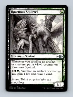Ravenous Squirrel (Showcase) Modern Horizons 2 Non-Foil MTG NM - Image 1