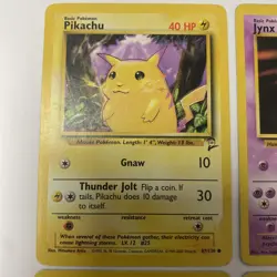 Lot Of 4 90s Vintage Pokemon Cards Pikachu /Jynx / Geodude / Magikarp - Image 2