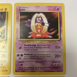 Lot Of 4 90s Vintage Pokemon Cards Pikachu /Jynx / Geodude / Magikarp - Image 3