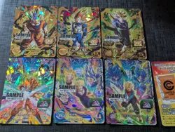 cartes Super Dragon ball Heroes Trading Cards MM1 Sample cards 7 cards set UR - Image 2