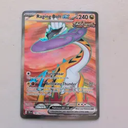 Pokemon TCG Raging Bolt EX 196/162 Temporal Forces Full Art Ultra Rare Holo - Image 1