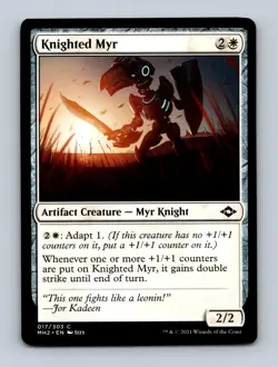 Knighted Myr Modern Horizons 2 Non-Foil MTG NM - Image 1