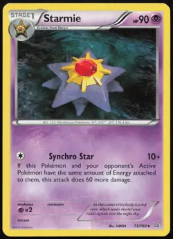 Starmie 73/160 Rare Primal Clash Pokemon Lightly Played - Image 1