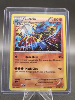 2016 Pokemon XY PROMO LUCARIO HOLO RARE XY140 - Image 1