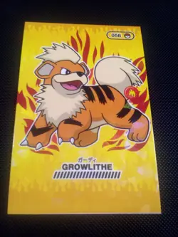 Pokemon Growlithe 058 2024 Peru Pocket Book Set Cracked Ice Holo US Seller - Image 1