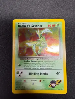 Rocket's Scyther 013/132 Gym Heroes Holo Pokemon TCG WOTC Vintage MINT SWIRL!!! - Image 2