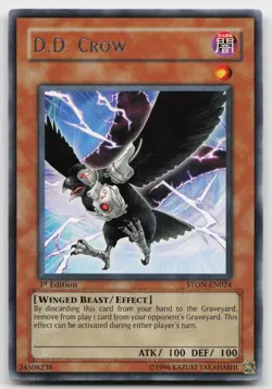 D.D. Crow STON-EN024 Rare Strike of Neos Yu-Gi-Oh 1st Edition Near Mint - Image 1