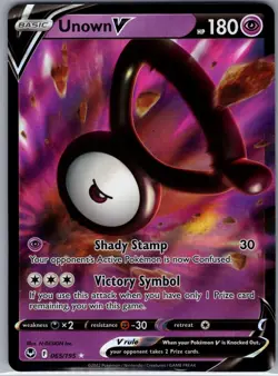Unown V 065/195 SWSH12: Silver Tempest - Pokemon Card - NM - Image 1