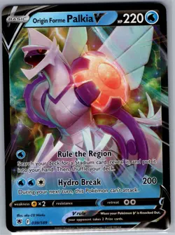 Origin Forme Palkia V 039/189 SWSH10: Astral Radiance - Pokemon Card - NM - Image 1