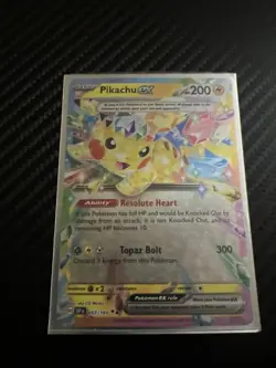 Pokemon TCG Pikachu EX 057/217 Ascended Heroes Double Rare NM Card - Image 1