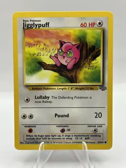 Jigglypuff 1999 Jungle Unlimited 054/64 TCG Pokemon Card - Image 1