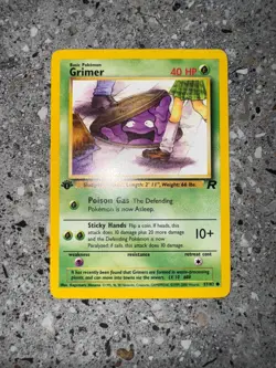 Pokemon TCG Cards 1st Edition Grimer 57/82 Team Rocket - Image 3