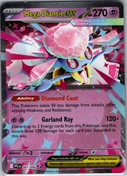 Mega Diancie ex 041/094 ME02: Phantasmal Flames - Pokemon Card - NM - Image 1