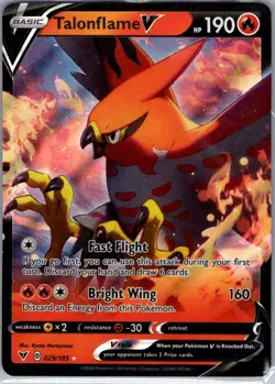 Talonflame V 029/185 SWSH04: Vivid Voltage - Pokemon Card - NM - Image 1