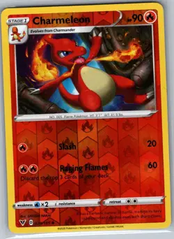 Charmeleon 024/185 Reverse Holo SWSH04: Vivid Voltage - Pokemon Card - NM - Image 1