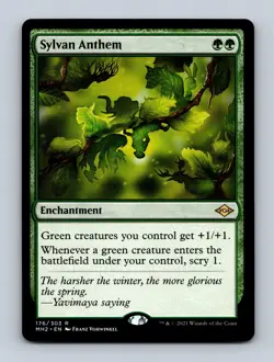 Sylvan Anthem Modern Horizons 2 Non-Foil MTG NM - Image 1