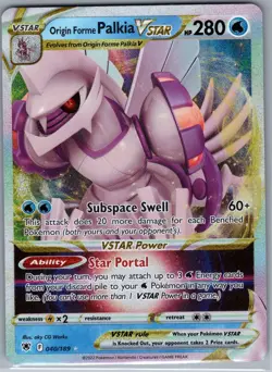 Origin Forme Palkia VSTAR 040/189 SWSH10: Astral Radiance - Pokemon Card - NM - Image 1