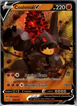 Coalossal V 098/185 SWSH04: Vivid Voltage - Pokemon Card - NM - Image 1