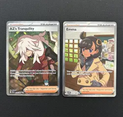 Pokemon TCG Chaos Rising - AZ's Tranquility 106/086 & Emma 107/086 - 2 Card Lot - Image 1
