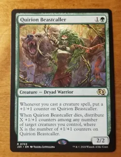 MTG 1x Quirion Beastcaller, NM, Foundations Jumpstart, Dryad +1/+1 Counters Dies - Image 1