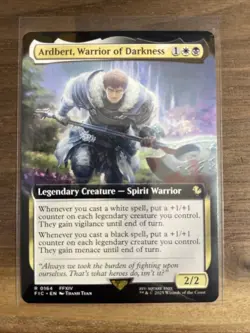 Ardbert, Warrior of Darkness Extended Art 164 Regular MTG Final Fantasy FIC NM - Image 1