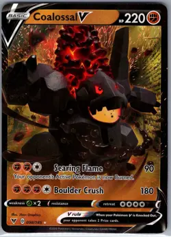 Coalossal V 098/185 SWSH04: Vivid Voltage - Pokemon Card - NM - Image 1