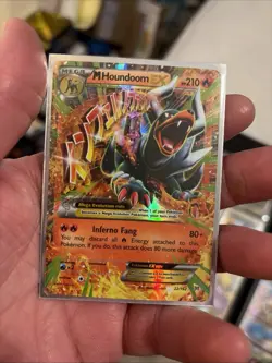 The Pokemon Company M Houndoom EX Ultra Rare Full Art Holo 22/162 210 HP - Image 1
