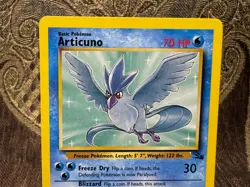 ❄ Vintage Articuno 17/62 ❄ Pokemon TCG Fossil Unlimited Non Holo Rare MINT - Image 3