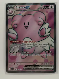 Pokemon Blissey EX 201/167 Sv06: Twilight Masquerade Ultra Rare Holo 300 HP - Image 1