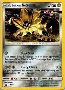 Dusk Mane Necrozma SM124 Promo SM Black Star Promos Pokemon NM - Image 1