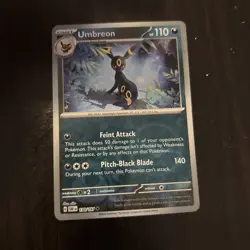 UMBREON 2023 Pokemon TCG Obsidian Flames #130/197 REVERSE HOLO UNCOMMON - Image 1
