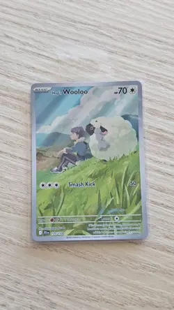 Hop's Wooloo 170/159 Illustration Rare Holo SV09: Journey Together NM Pokemon - Image 1