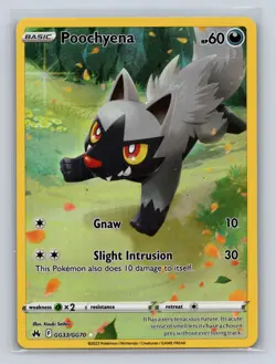 Poochyena GG33/GG70 Holo Crown Zenith Galarian Gallery Pokemon NM - Image 1