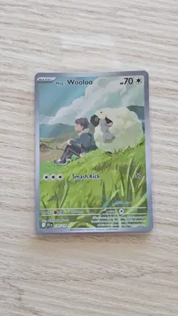 Hop's Wooloo 170/159 Illustration Rare Holo SV09: Journey Together NM Pokemon - Image 1