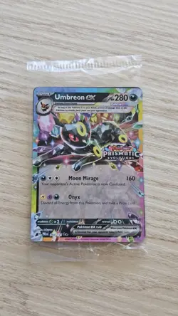 Pokemon TCG Umbreon ex 060/131 Prismatic Evolutions Stamp Promo Sealed - Image 1