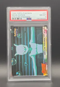 Stealing Pokemon - Pokemon Topps Mewtwo Strikes Back - #27 - PSA 8 - Image 1
