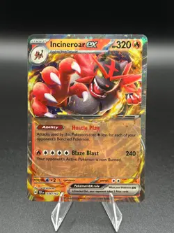 Pokemon TCG Temporal Forces Incineroar ex Double Rare Holo 034/162 - Image 1