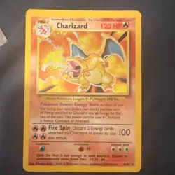 The Pokemon Company Base Set Charizard 4/102 Holo Rare 1999 English 120 HP - Image 1